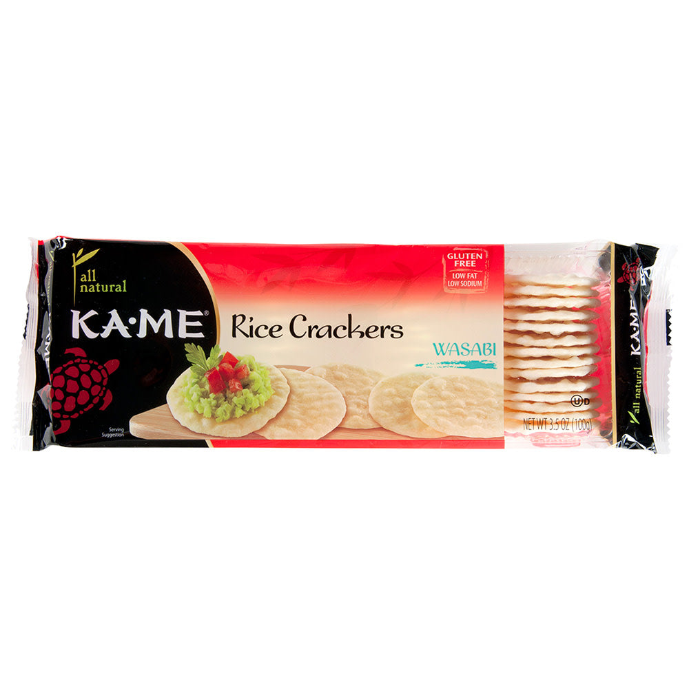 Wholesale Kame Wasabi Rice Crackers 3.5 Oz-12ct Case Bulk