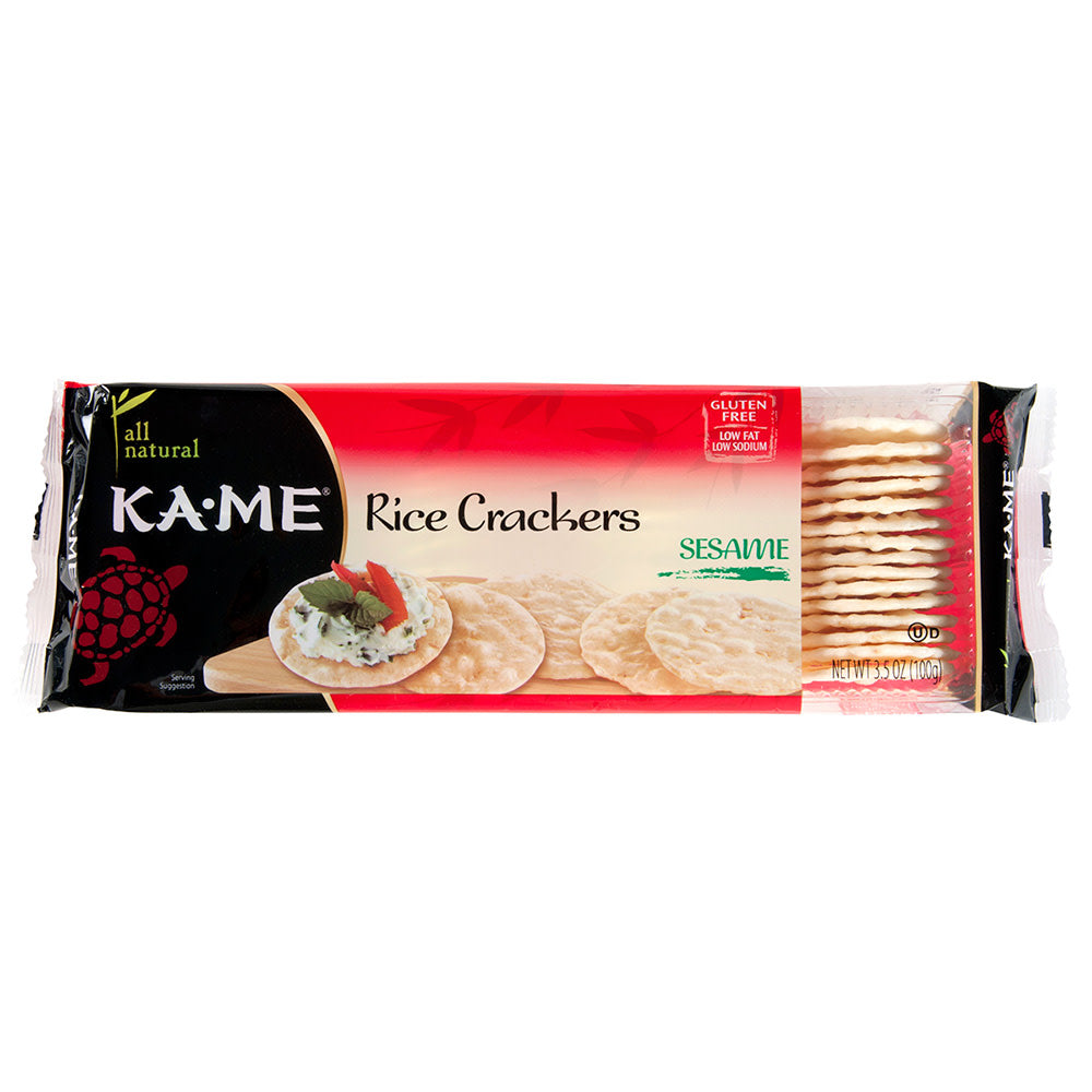 Wholesale Kame Sesame Rice Crackers 3.5 Oz- Bulk