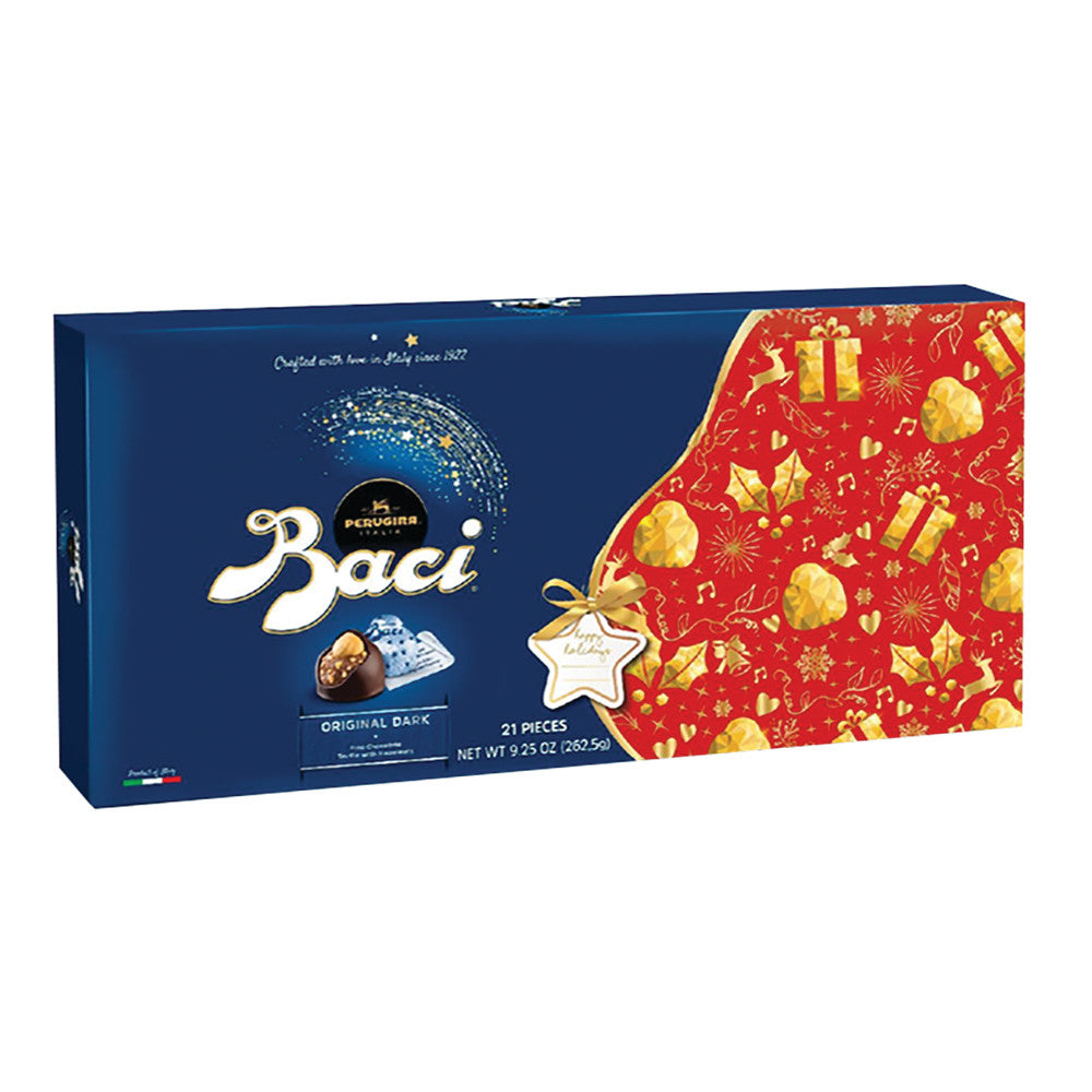 Wholesale Perugina Baci Dark Chocolate With Christmas Sleeve 9.25 Oz 21 Piece Box-6ct Case Bulk