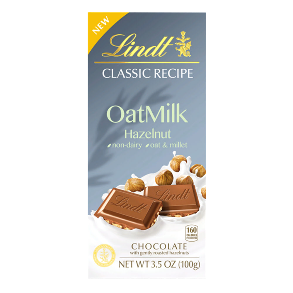 Lindt Classic Oat Milk Hazelnut Chocolate 3.5 Oz Bar