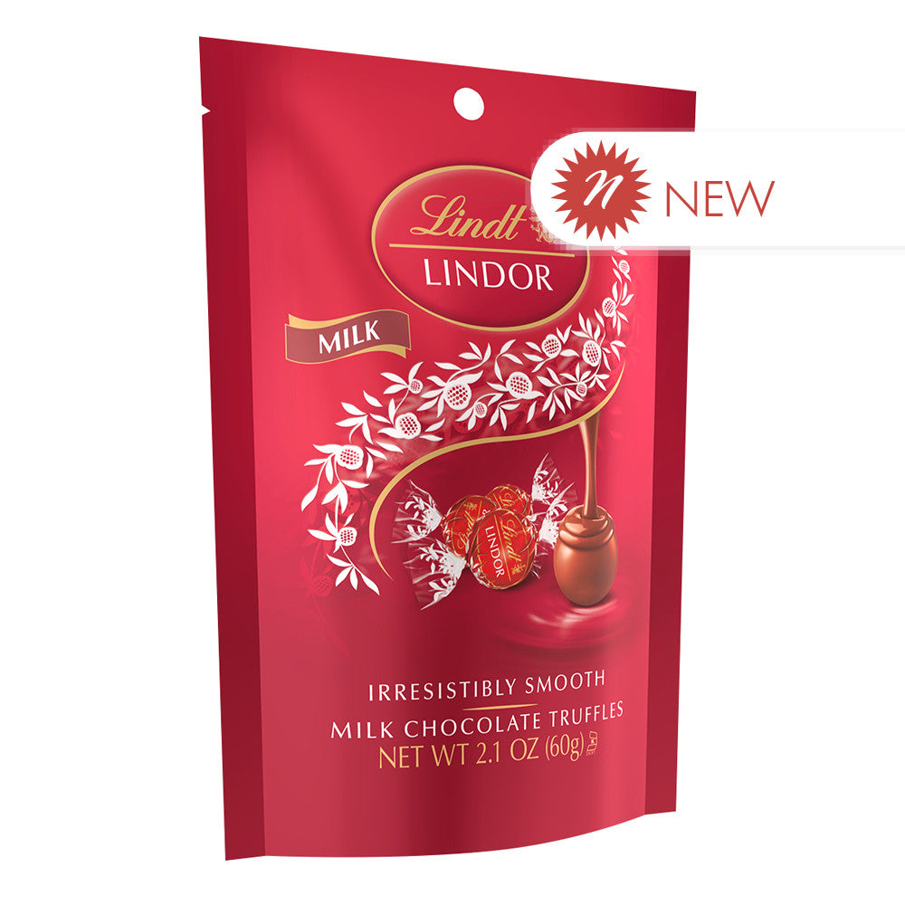 Wholesale Lindt - Lindor Milk Chocolate Truffle Peg Bag - 2.1Oz- Bulk