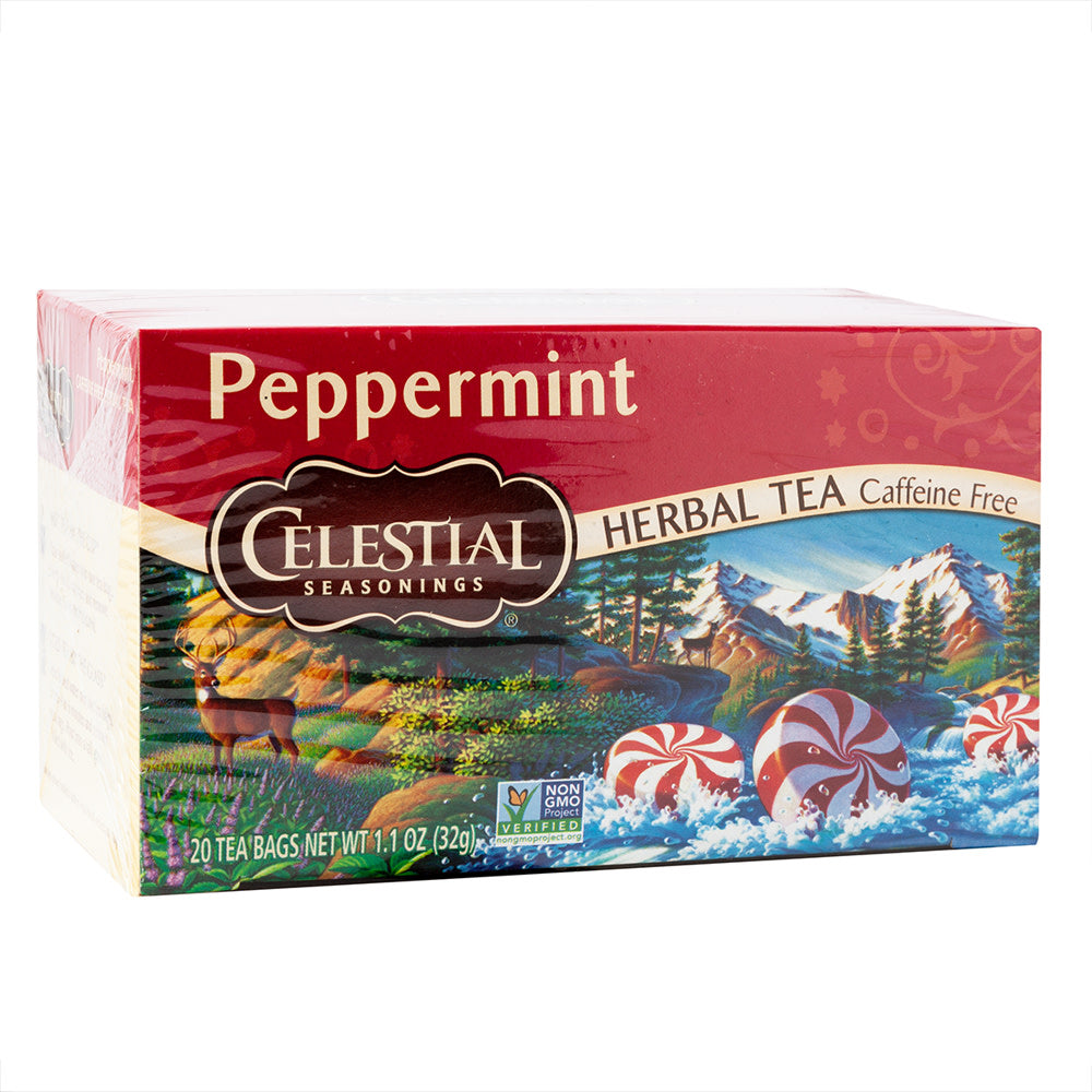 Celestial Seasonings Peppermint Herbal Tea 20 Ct Box