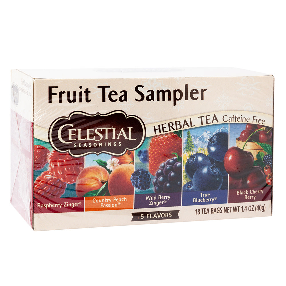 Wholesale Celestial Seasonings Fruit Tea Sampler 18 Ct Box-6ct Case Bulk