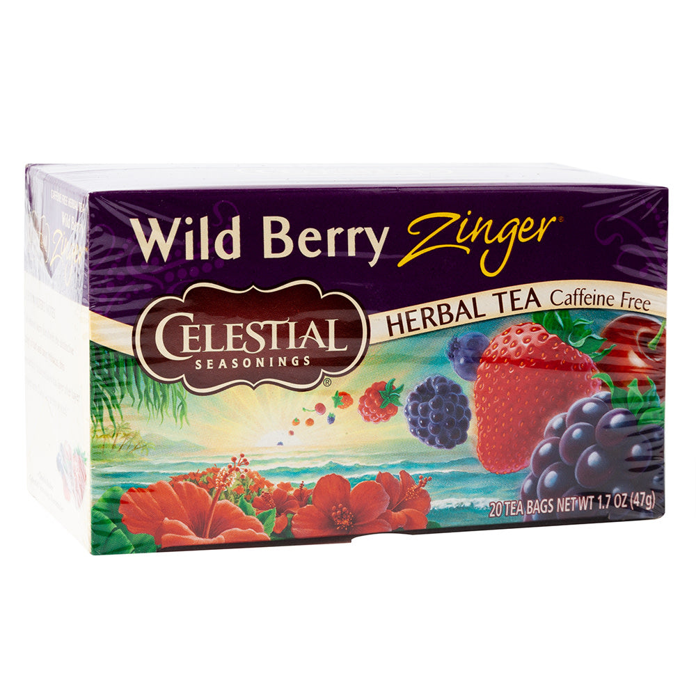 Celestial Seasonings Wild Berry Zinger Tea 20 Ct Box