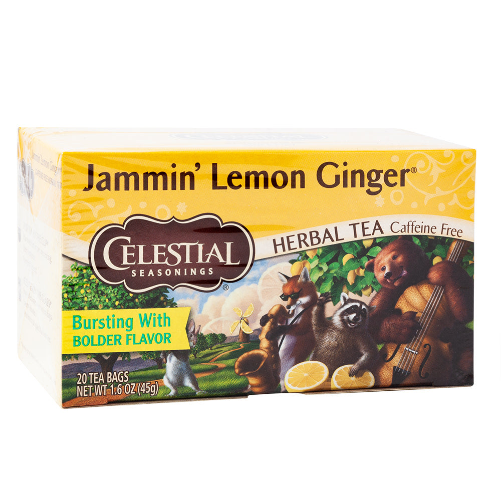 Celestial Seasonings Jammin' Lemon Ginger Tea 20 Ct Box