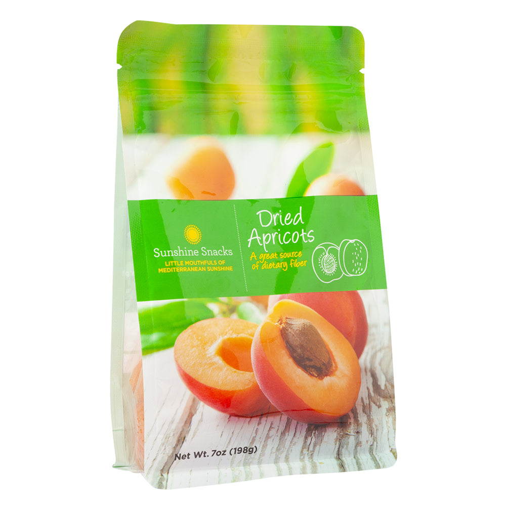 Wholesale Turkish Apricots 7 Oz Stand Up Bag-24ct Case Bulk