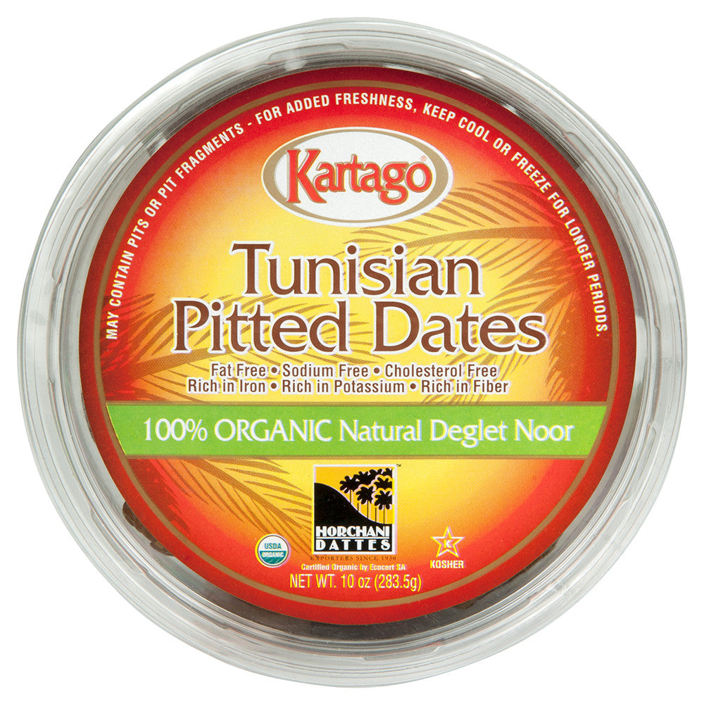Wholesale Imported Organic Pitted Dates Cups 10 Oz Pk12/Cs- Bulk