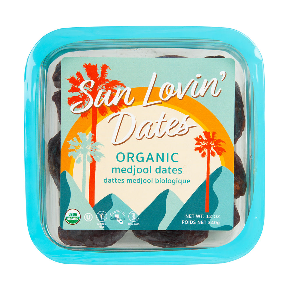 Wholesale Medjool Dates Organic California Large Sun Loving Dates 12 Oz Tub- Bulk