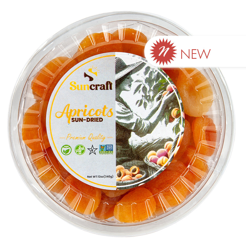 Wholesale Apricots - Turkish - Dried 12Oz - Round - Tub - Pk16- Bulk