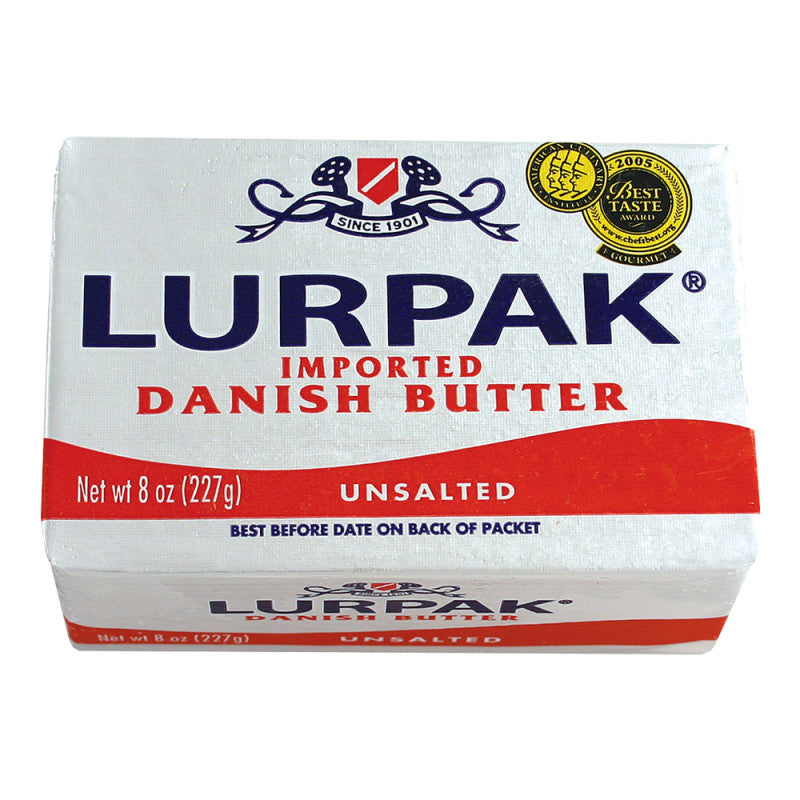 Castello Lurpak Unsalted Sweet Danish Butter 8 Oz 20ct