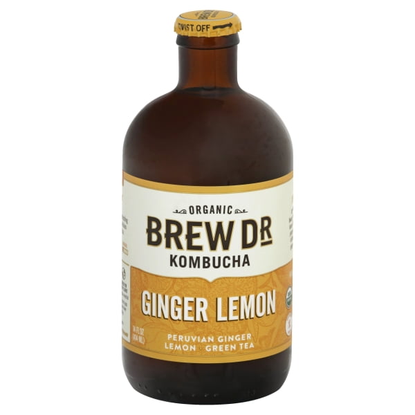 Brew Dr. Organic Lemon Ginger Cayenne Kombucha Bottle