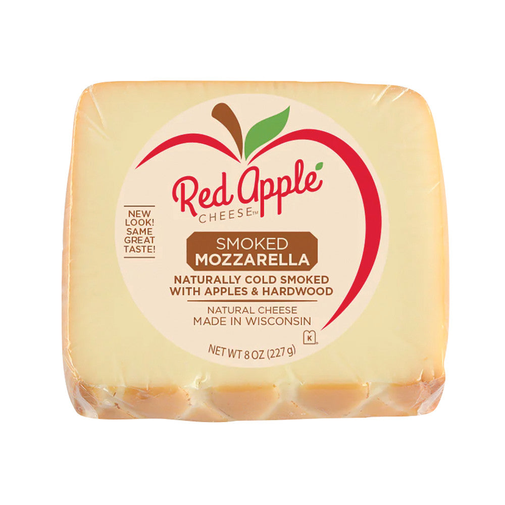 Wholesale Apple Smoked Mozzarella Cheese 8 oz-14ct Case Bulk