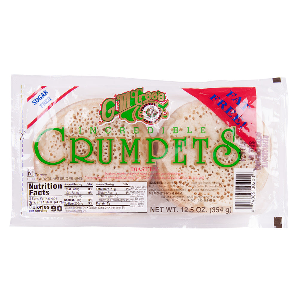 Wholesale G. Mccree'S Plain Crumpets 12.5 Oz Bag-12ct Case Bulk