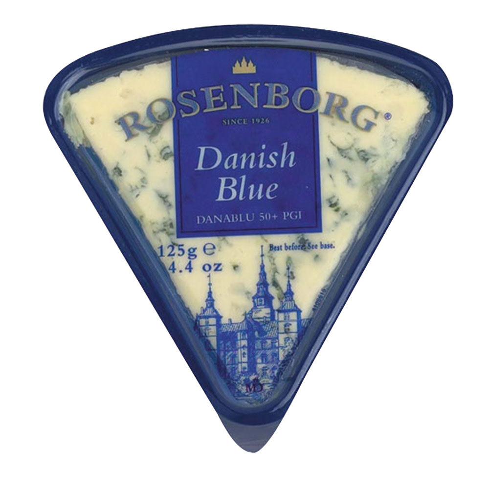 Rosenborg Traditional Danish Blue Cheese 4.4 Oz 8ct