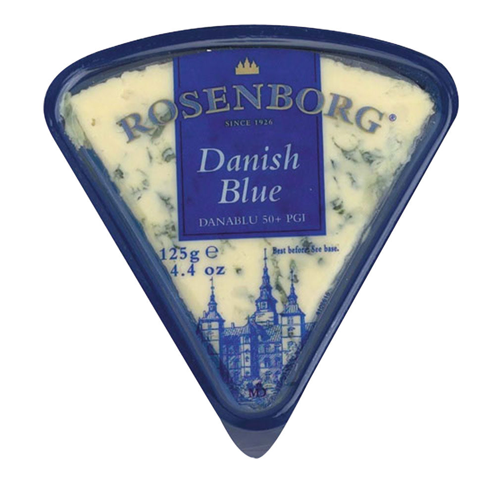 Wholesale Rosenborg Danish Blue Trad Wedges Cheese 4.4 oz- Bulk