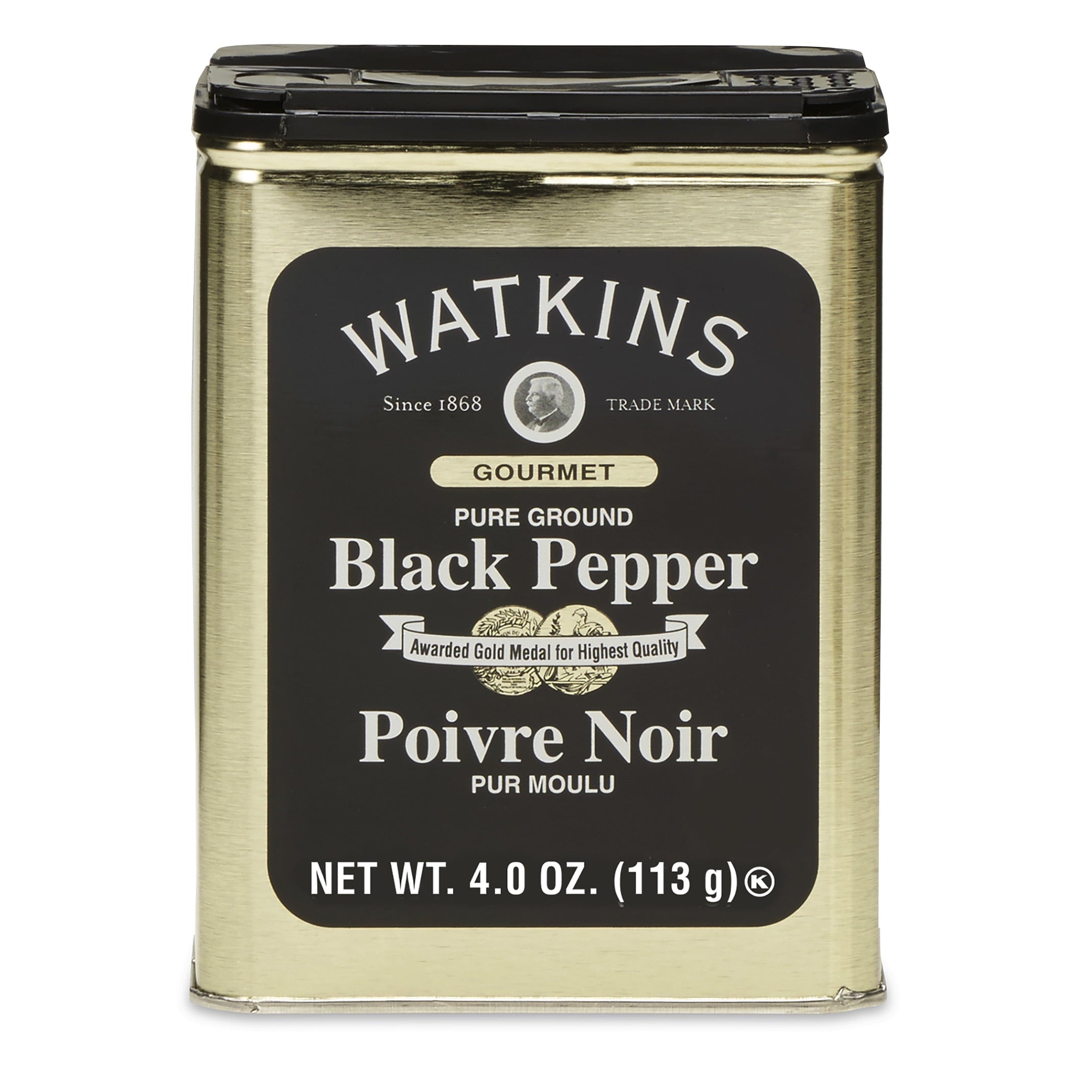Watkins Pepper Black Granulated 4 oz