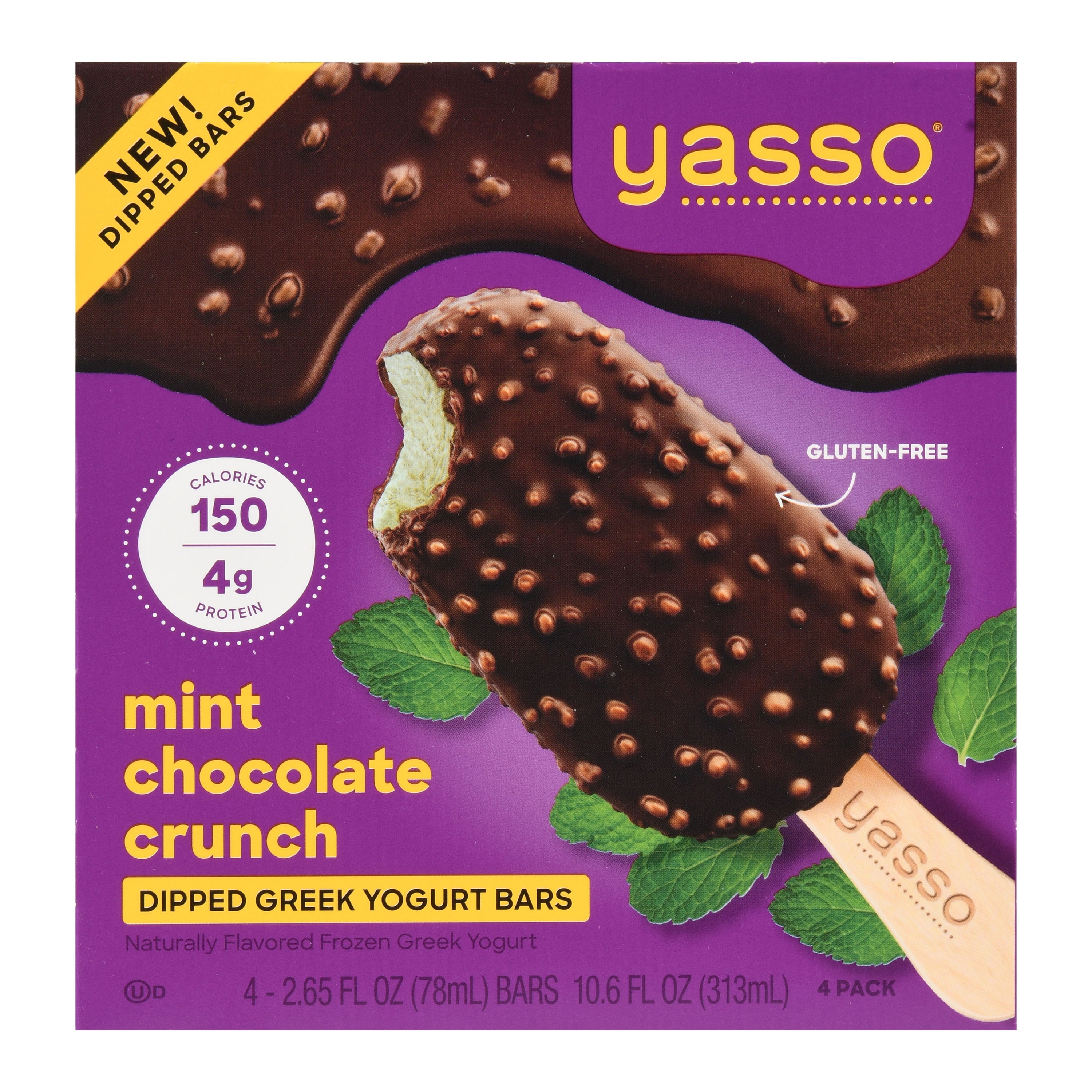 Yasso Greek Yogurt Mint Dark Chocolate Crunch 2.65 Oz