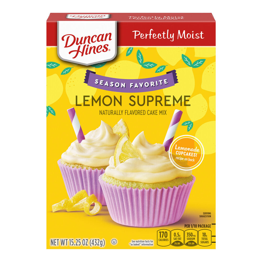 Wholesale Duncan Hines Lemon Supreme Cake Mix | 15 oz- Bulk