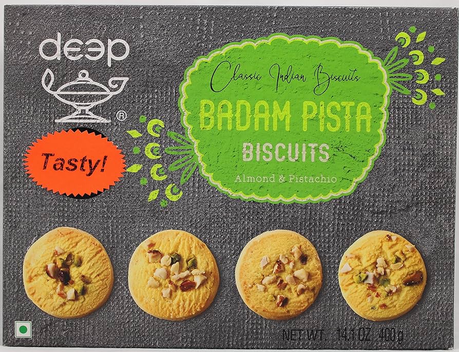 Deep Badam Pista Biscuits 14.1 Oz