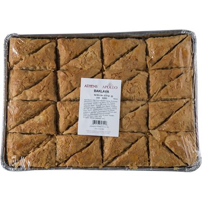 Wholesale Athens Baklava 32 piece (6lb) tray- Bulk