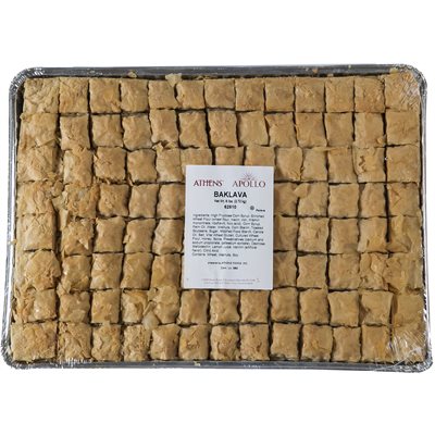Wholesale Apollo Baklava 104 piece (6lb) tray- Bulk