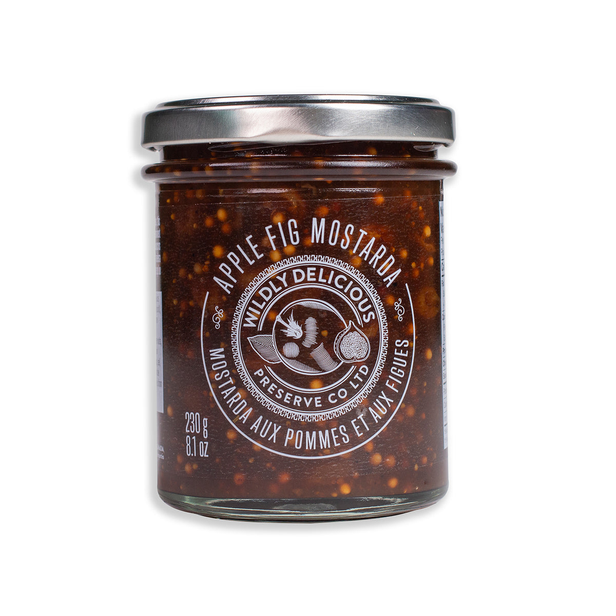 Wholesale Wildly Delicious Apple Fig Mustard 8.11 oz Jar-12ct Case Bulk