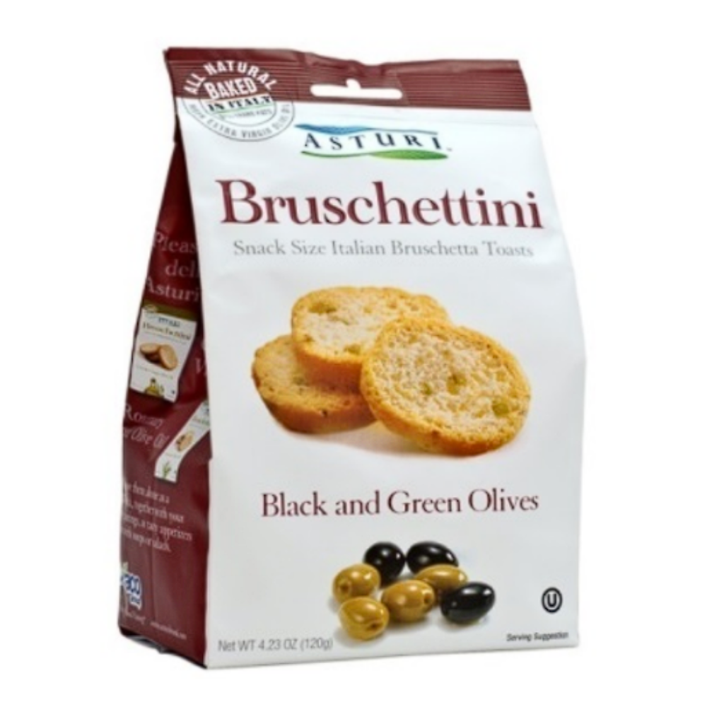 Wholesale Asturi Bruschettini Black And Green Olives 4.23 Oz Bulk