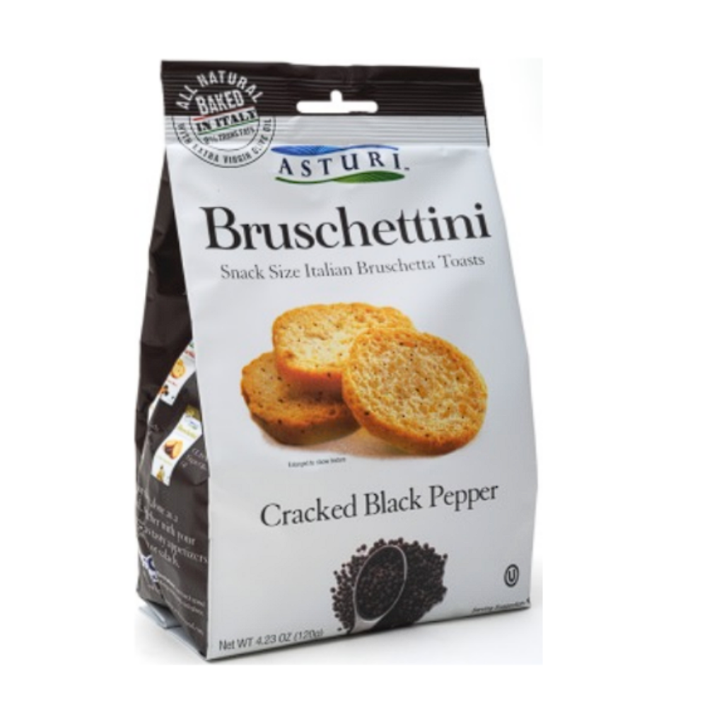Wholesale Asturi Bruschettini Cracked Black Pepper 4.23 Oz Bulk