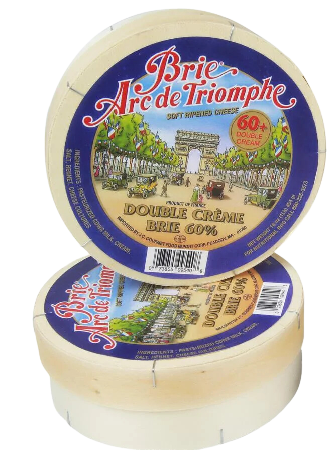 Wholesale Brie Arc De Triomphe Cheese 60% 1 LB-8ct Case Bulk