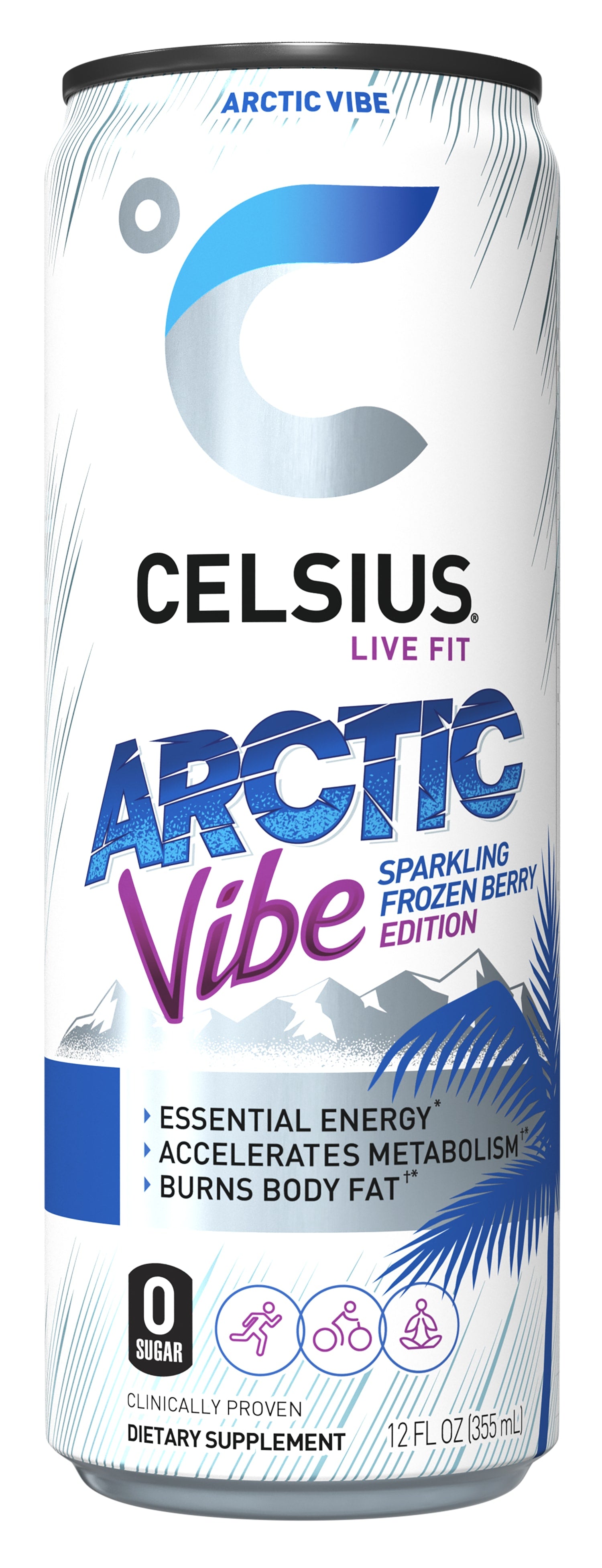 Wholesale Celsius 12/12 Oz Arctic Vibe-12 Ct Case Bulk