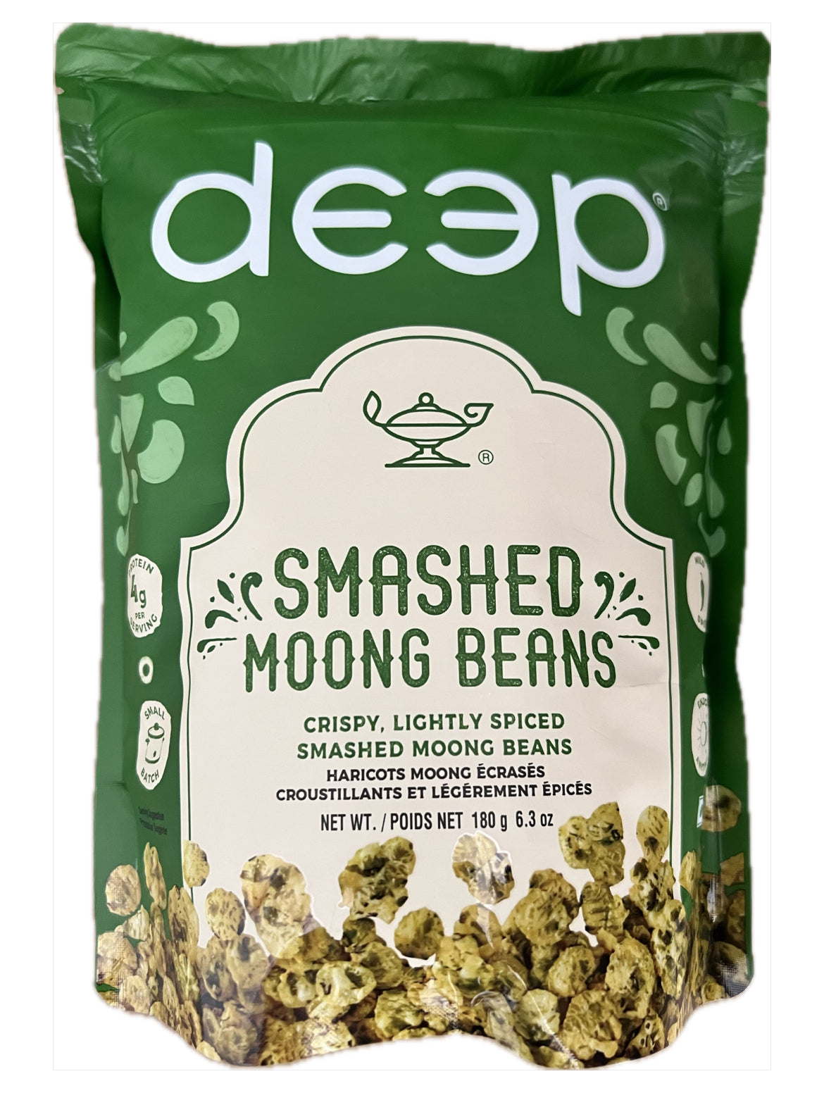 Wholesale Deep Smashed Moong Beans 6.3 Oz-15 Ct Case Bulk