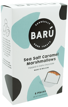 Wholesale Baru; 8 piece Individually Wrapped Dark Chocolate Marshmallows with Sea Salt and Caramel 4.23 OZ- Bulk