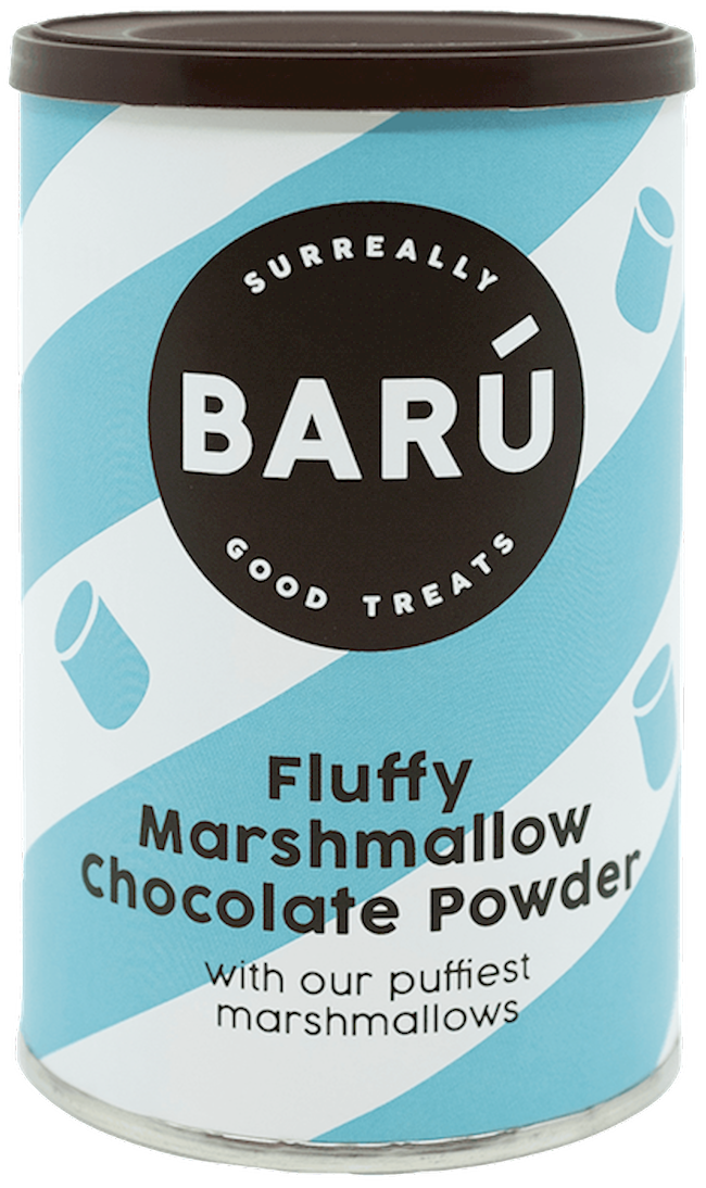 Wholesale Baru Fluffy Marshmallow Choc. Powder Canister 8.8 Oz-6 Ct Case Bulk