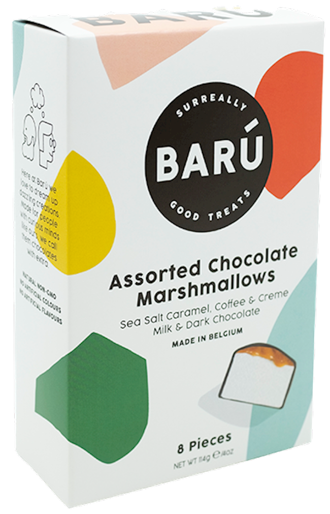 Wholesale Baru 8Pc. Gift Box With Assorted Marshmallows 4.02 Oz.-10 Ct Case Bulk