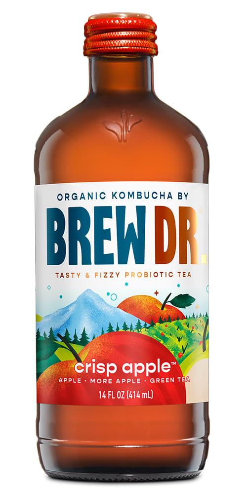 Wholesale Brew Dr 12/14 Oz Crisp Apple- Bulk