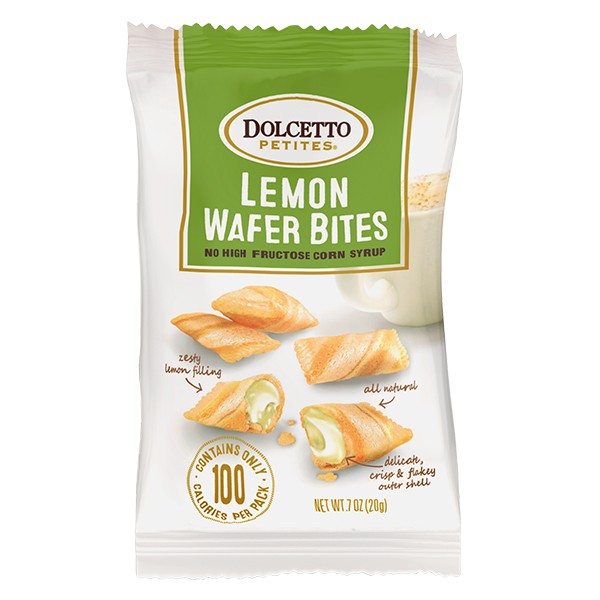 Dolcetto Lemon Petite Wafer Bites 7 Oz Bag