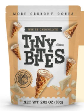 Wholesale BeeMax Tiny Bites White Chocolate Waffle Cones – 2.82 oz- Bulk
