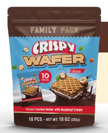 Wholesale BeeMax Cacao Coated Wafer With Hazelnut Cream 10 Pieces – 10 Oz- Bulk