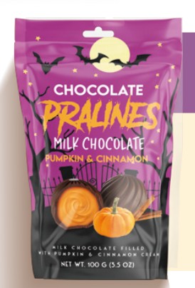 Wholesale BeeMax Milk Chocolate Pralines With Pumpkin & Cinnamon Cream B – 3.5 Oz- Bulk