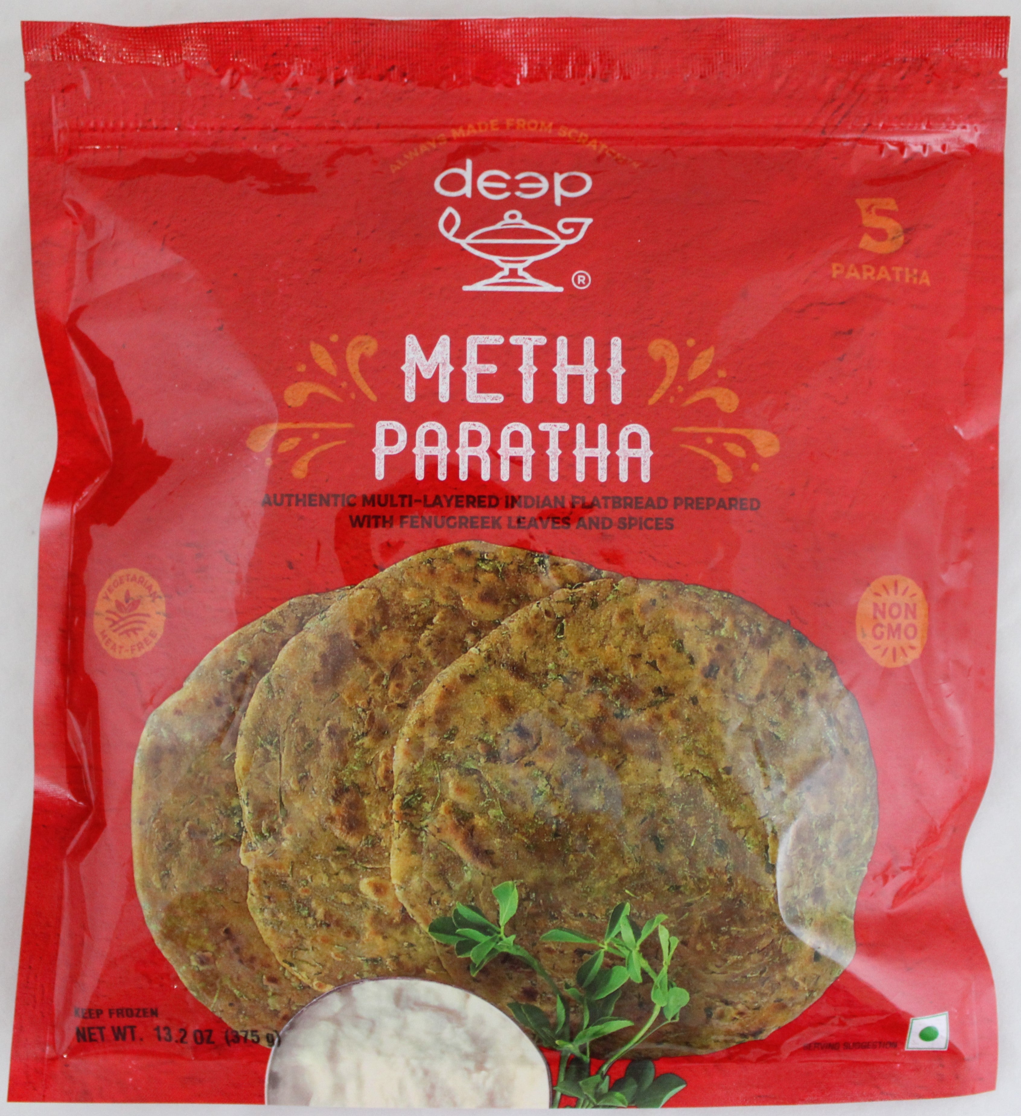 Deep Methi Paratha 5 pc 13.2 oz