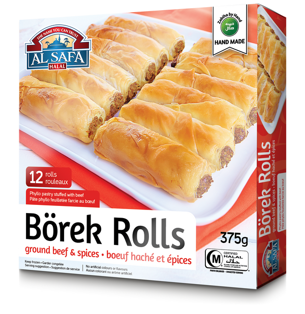 Wholesale Al Safa Halal Borek Roll w/Beef 375g- Bulk