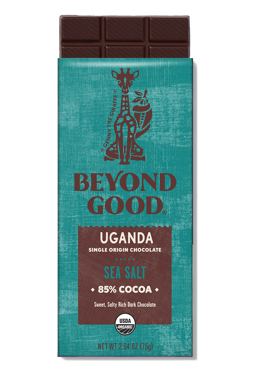 Beyond Good 85% Chocolate With Sea Salt 2.64 Oz Bar