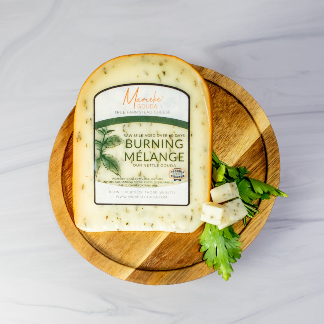 Burning Melange Gouda Quarters Cheese 4 lb