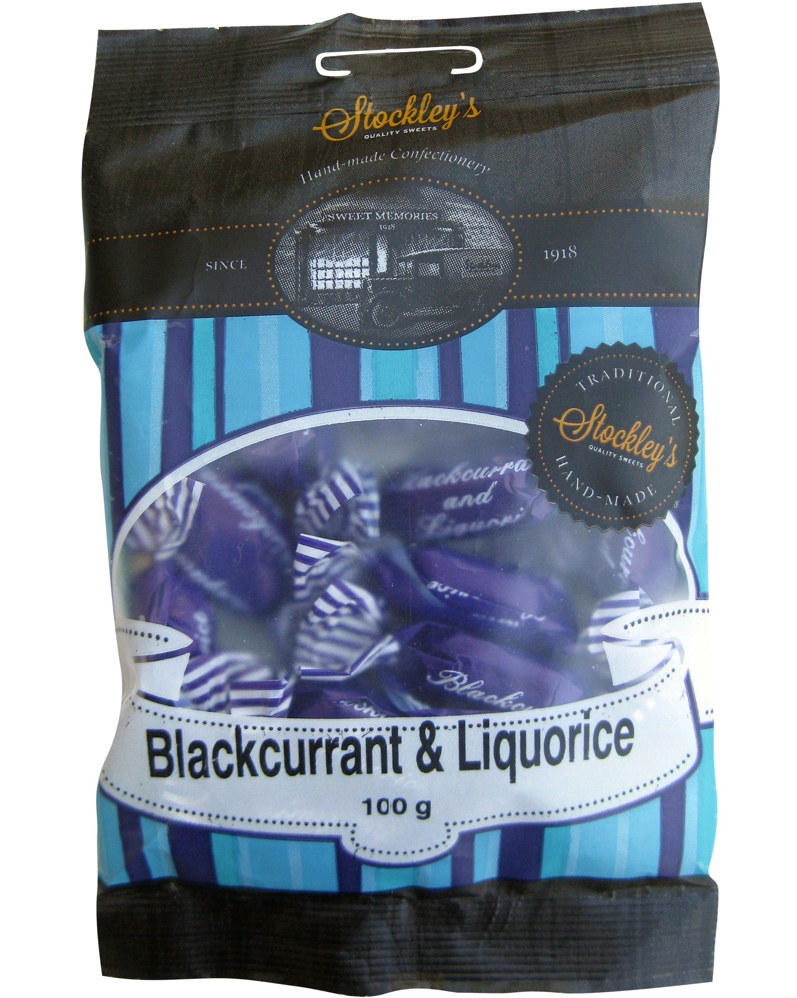 Wholesale Stockley's Blackcurrant & Liquorice, Bag 3.5oz (100g)- Bulk