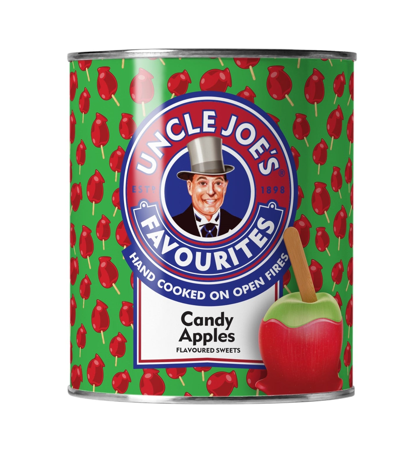 Wholesale Uncle Joe's Candy Apples, Tin 4.23oz (120g)- Bulk