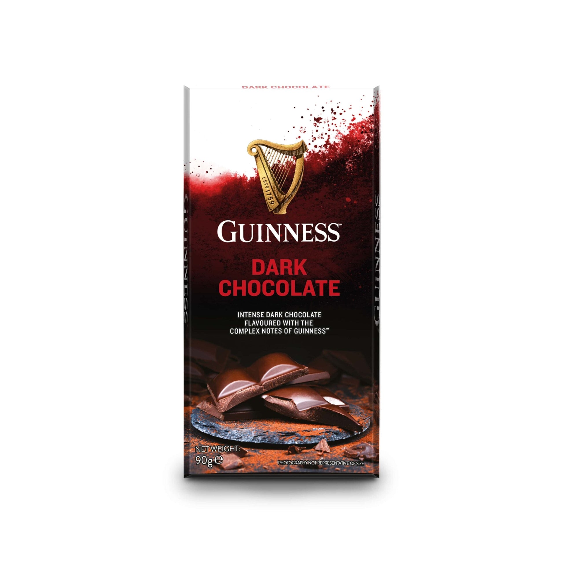 Wholesale Guinness Dark Chocolate Solid Bar 3.17oz (90g)- Bulk