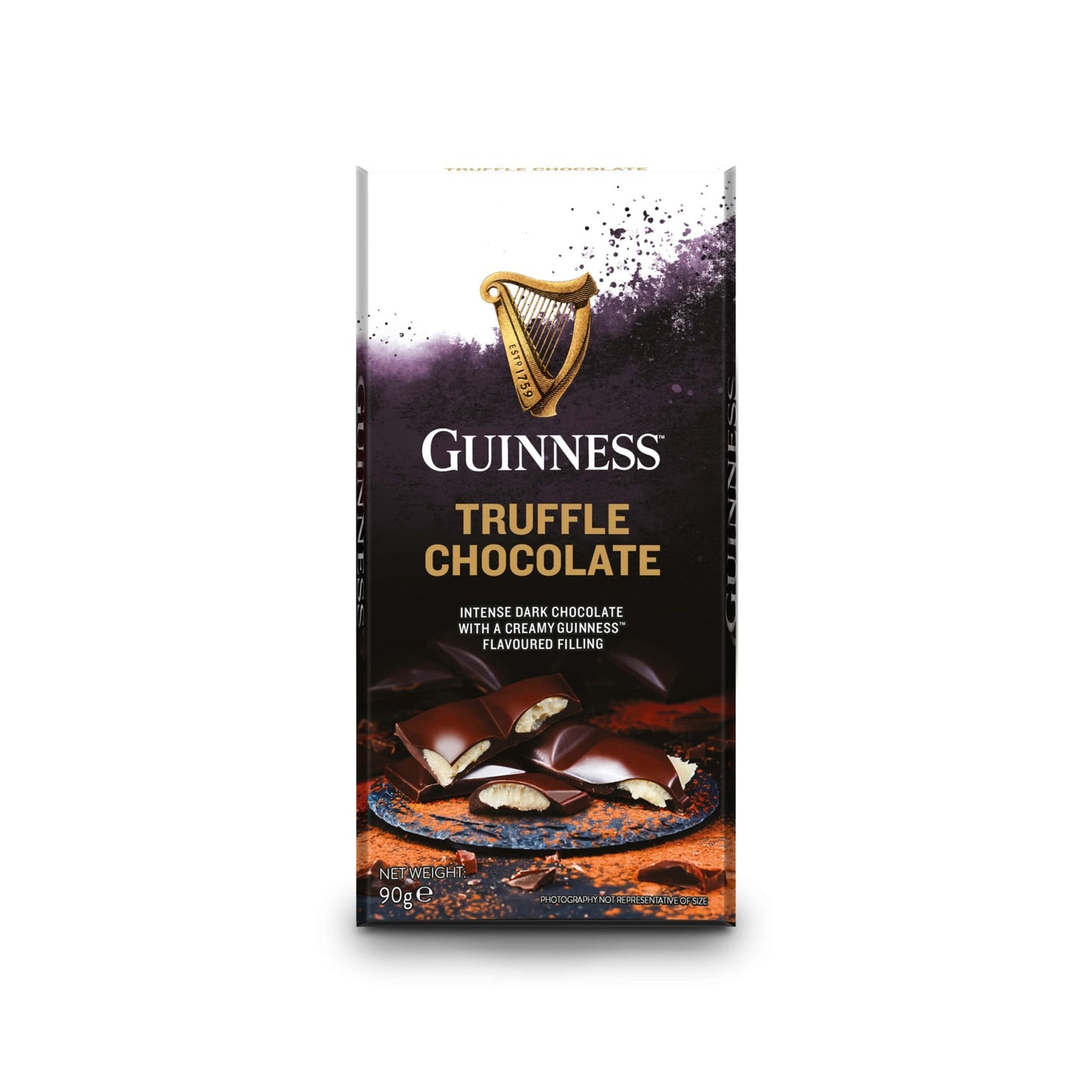 Wholesale Guinness Dark Chocolate Truffle Bar 3.17oz (90g)- Bulk