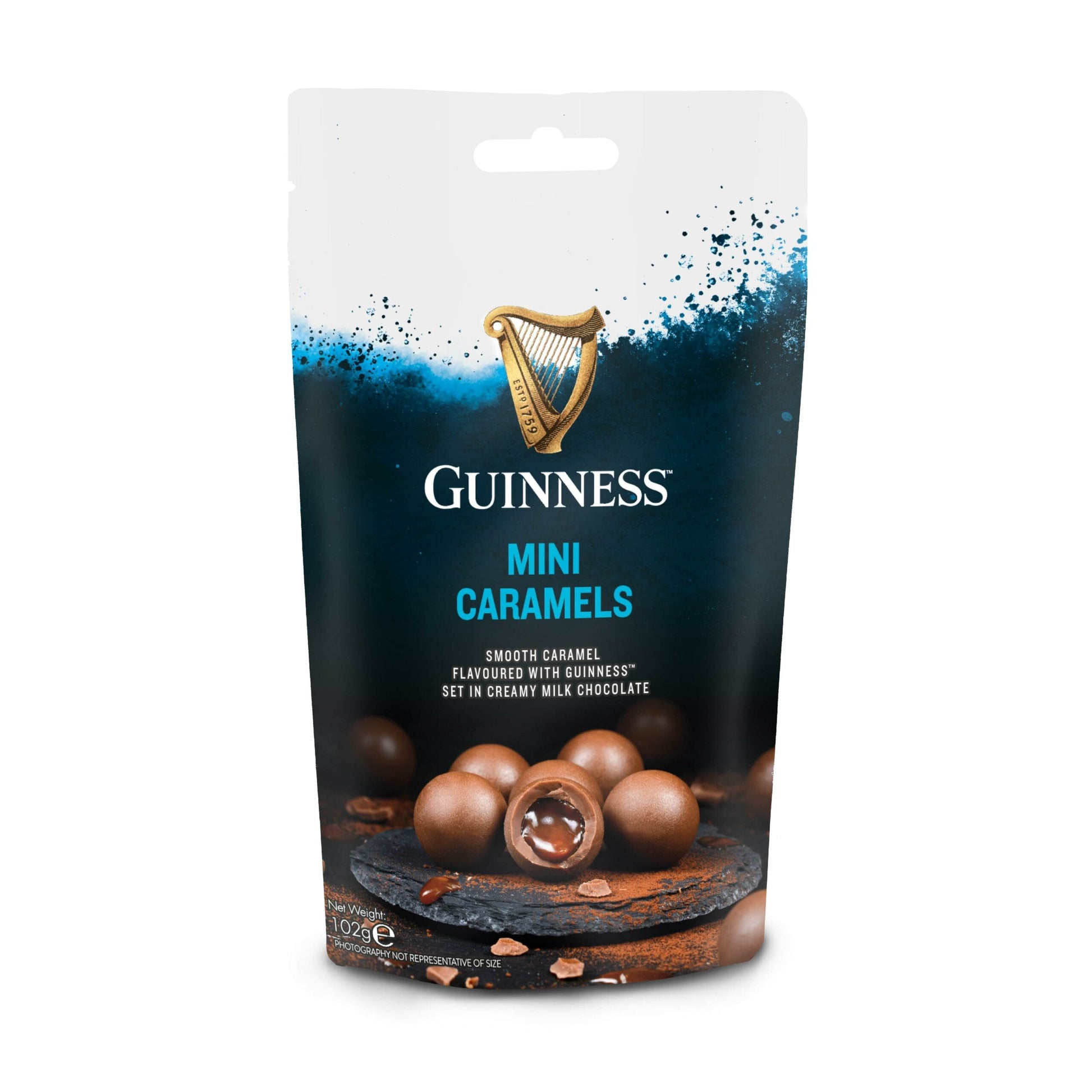 Wholesale Guinness Milk Chocolate Caramels Pouch 3.60oz (102g)- Bulk
