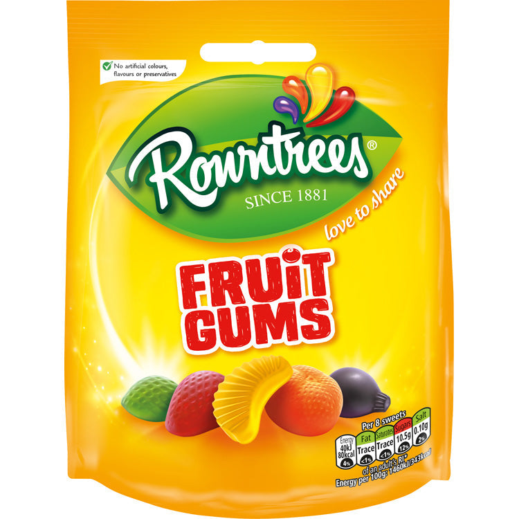 Wholesale Nestlé Rowntrees Fruit Gums Pouch Bag 5.3oz (150g)- Bulk