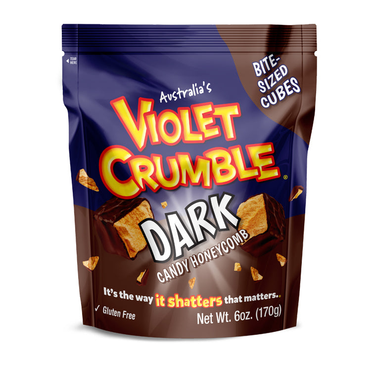 Wholesale Violet Crumble Dark Bite Size Cubes 6.00oz (170g)- Bulk